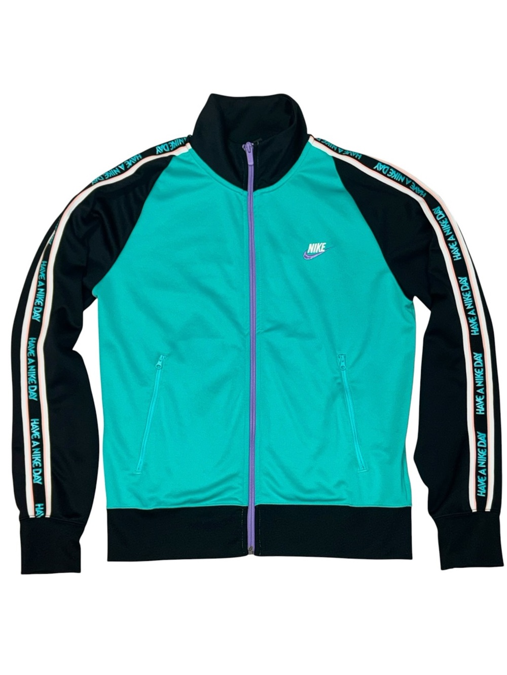 Nike NSW ‘Have A Nike Day’ Fill Zip Track Jacket Emerald/Hyper Jade Men’s Small
